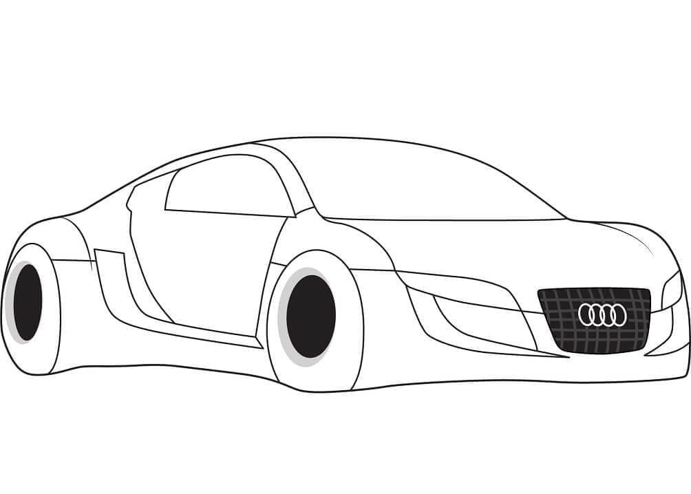 Målarbild Audi Rsq Bil