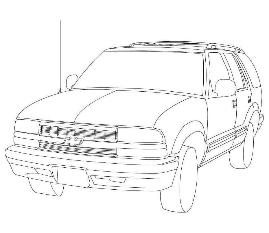 Målarbild Chevrolet Blazer Bil