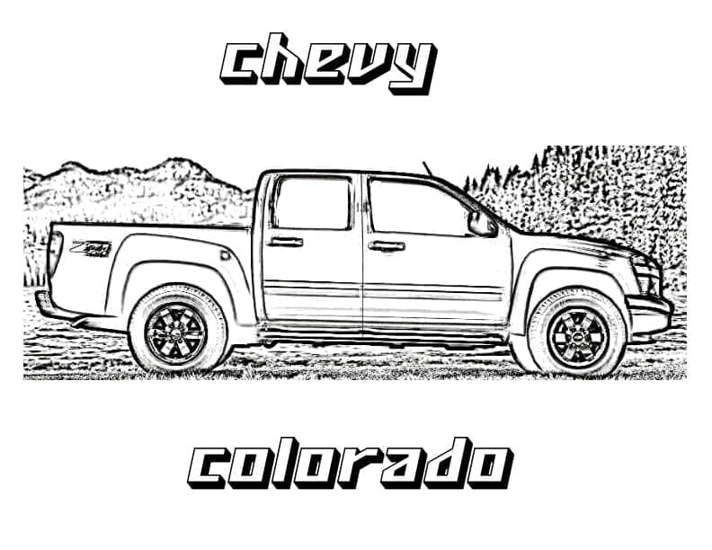 Målarbild Chevrolet Colorado Bil