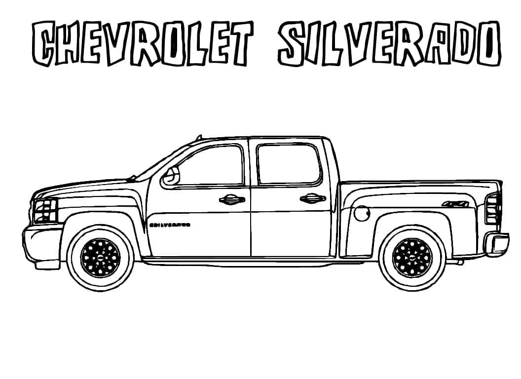 Målarbild Chevrolet Silverado