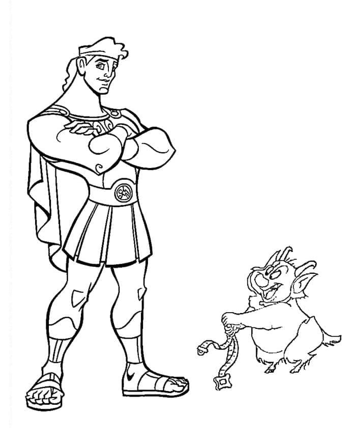 Målarbild Disney Herkules och Phil
