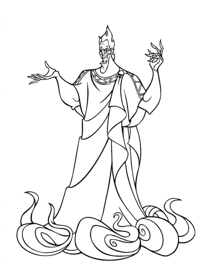 Målarbild Hades från Herkules