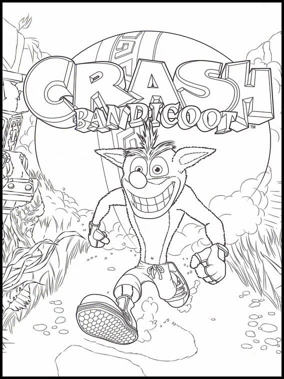 Målarbild Crash Bandicoot 2