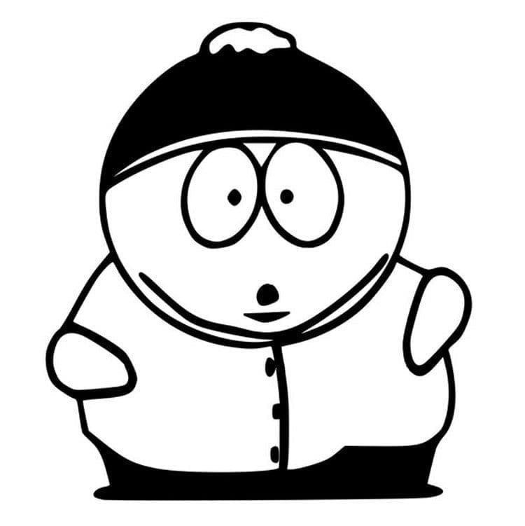 Målarbild Eric Cartman i South Park