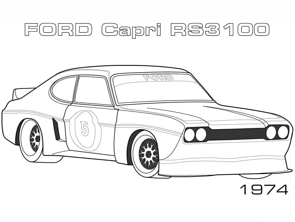 Målarbild Ford Capri Rs3100