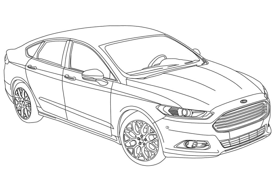 Målarbild Ford Fusion Bil