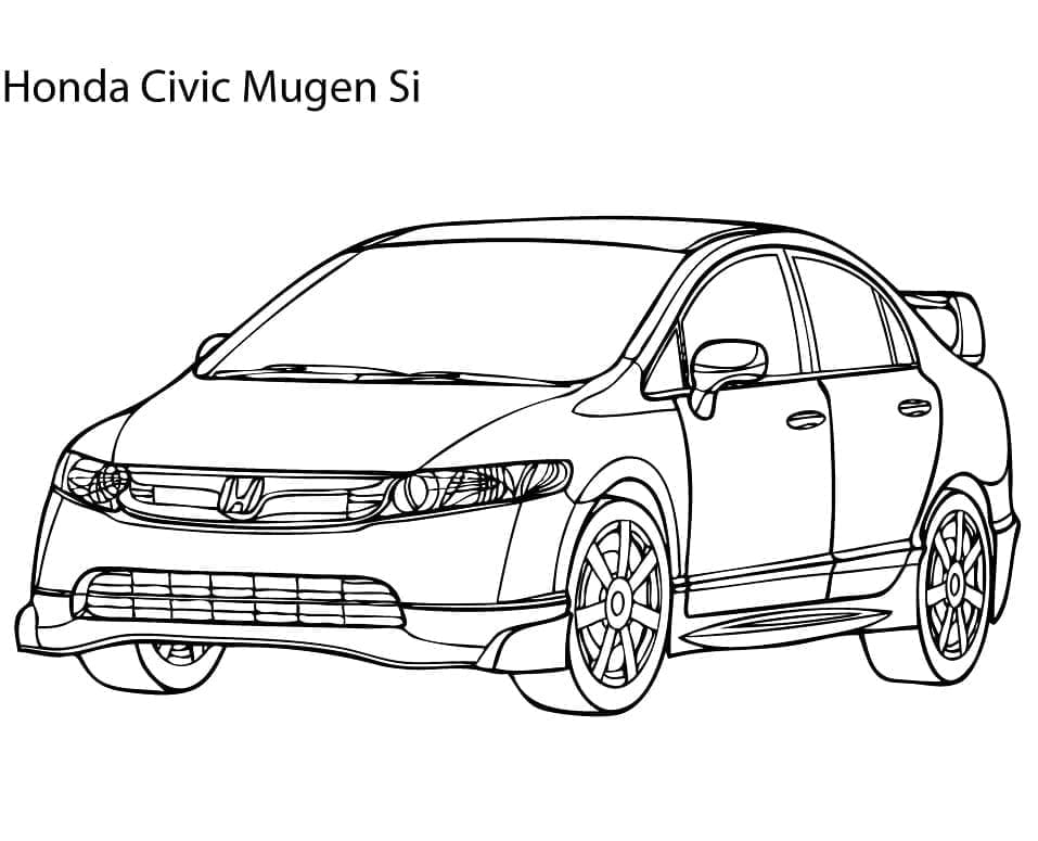 Målarbild Honda Civic Mugen Si