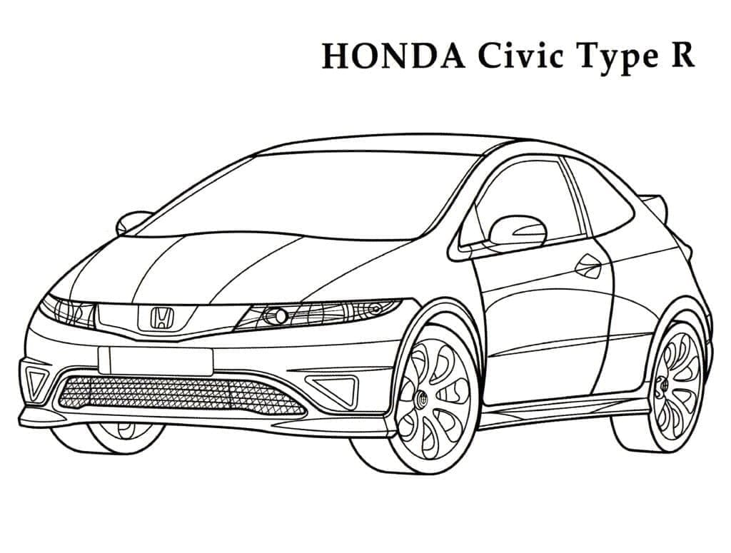Målarbild Honda Civic