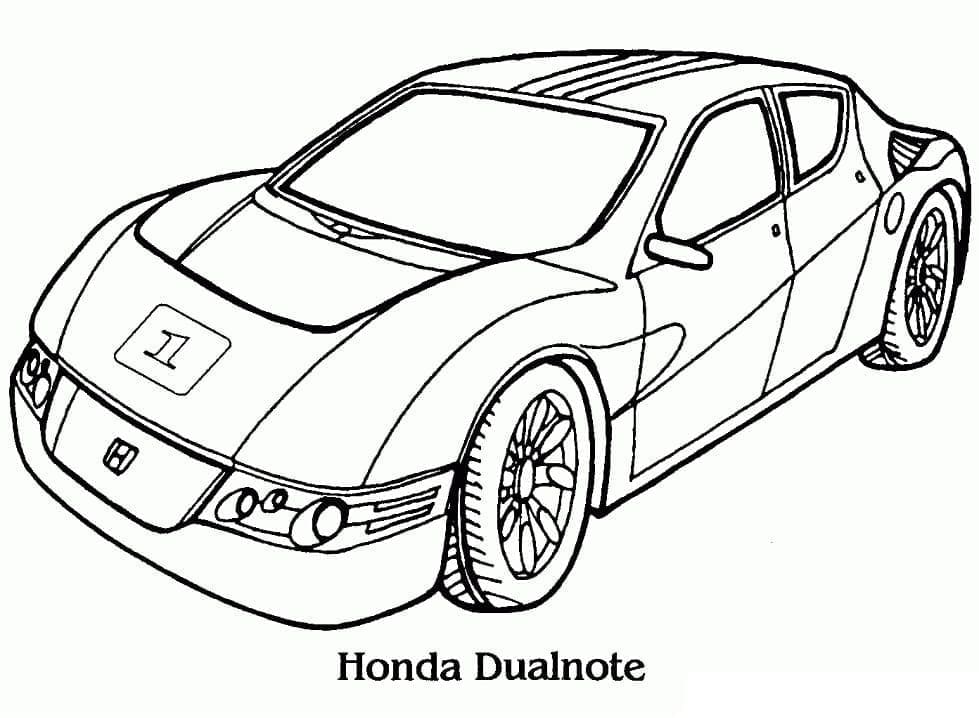 Målarbild Honda Dualnote Bil