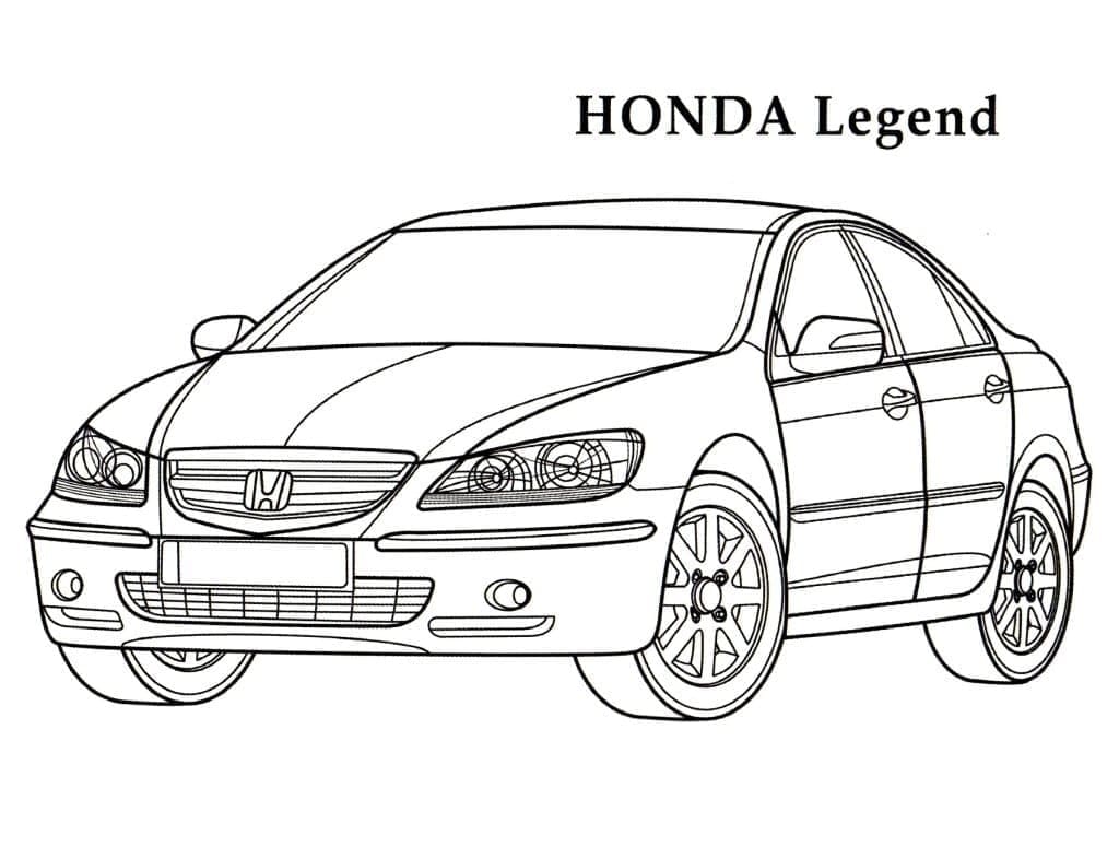 Målarbild Honda Legend Bil