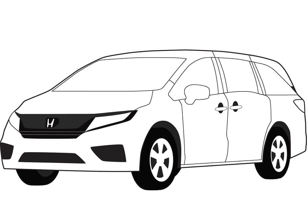 Målarbild Honda Odyssey Bil