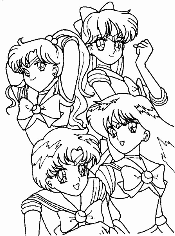 Målarbilder Sailor Moon