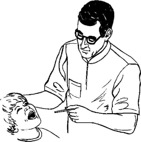 Målarbild Tandläkaren