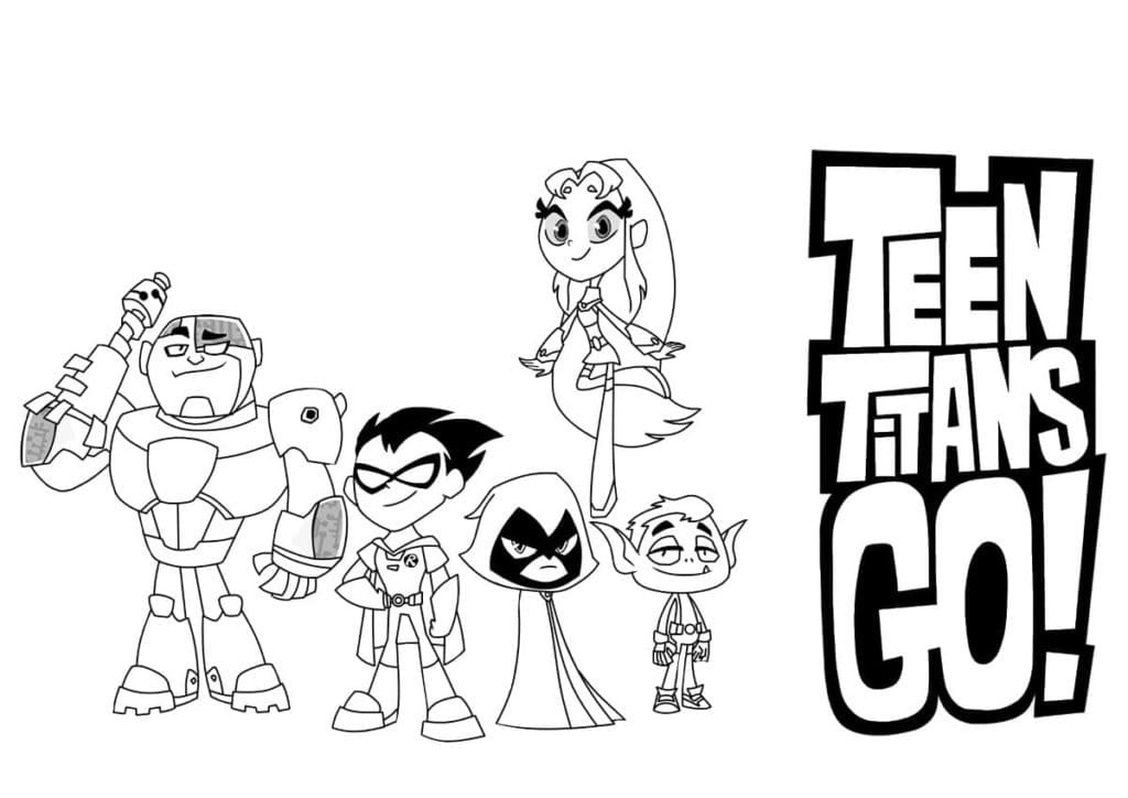 Målarbild Teen Titans Go 8