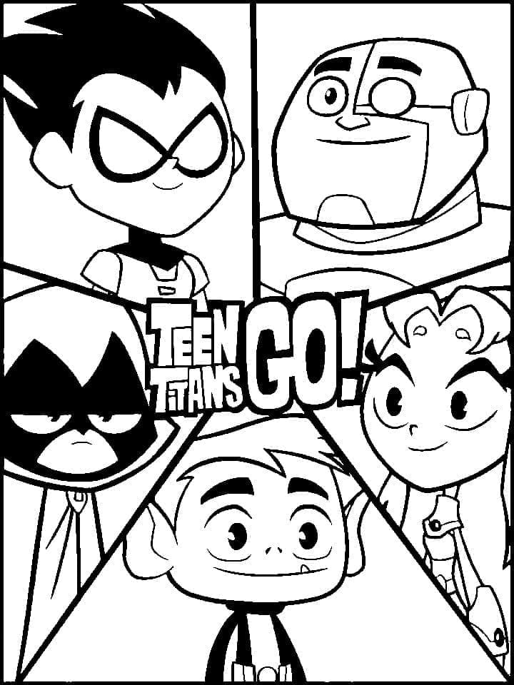 Målarbilder Teen Titans Go