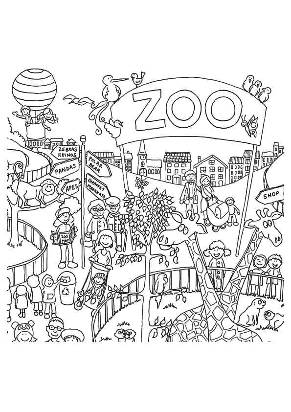 Målarbilder Zoo