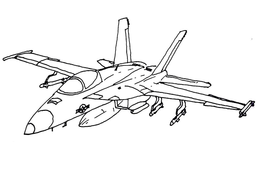 Målarbild Arméns Stridsflygplan