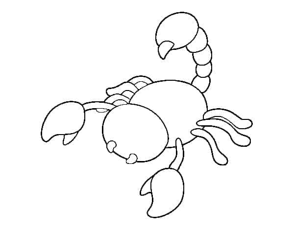 Målarbild Bedårande Skorpion