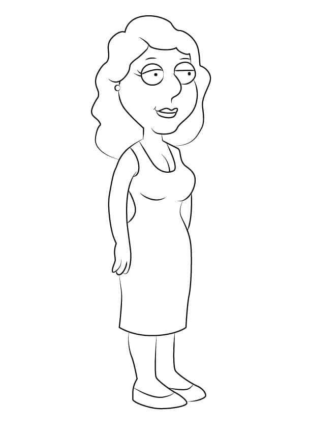 Målarbild Bonnie Swanson från Family Guy