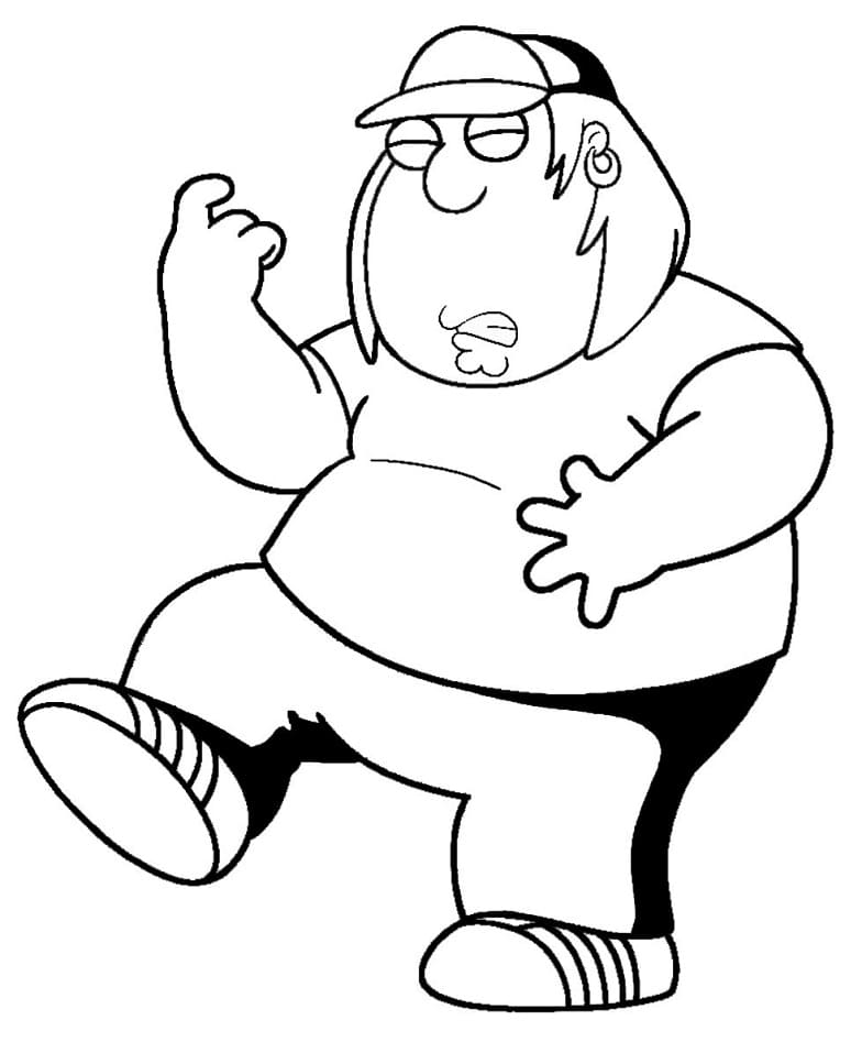 Målarbild Chris Griffin från Family Guy