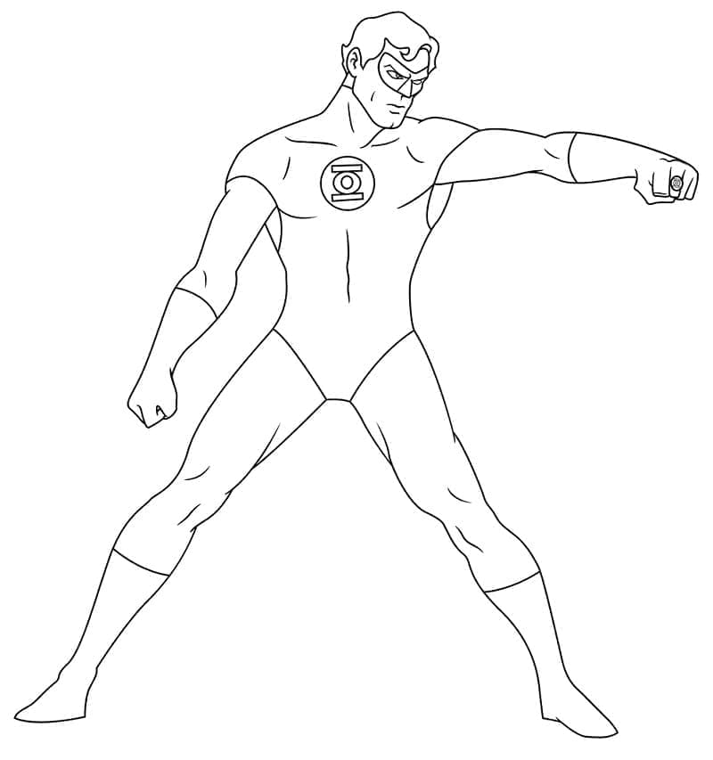 Målarbild DC Superhjälte Green Lantern