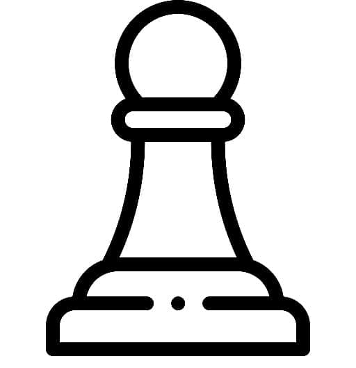 Målarbild En Schackpjäs