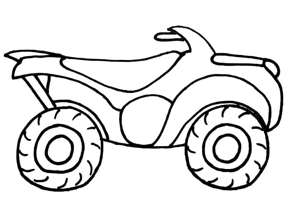 Målarbild Enkel Fyrhjuling