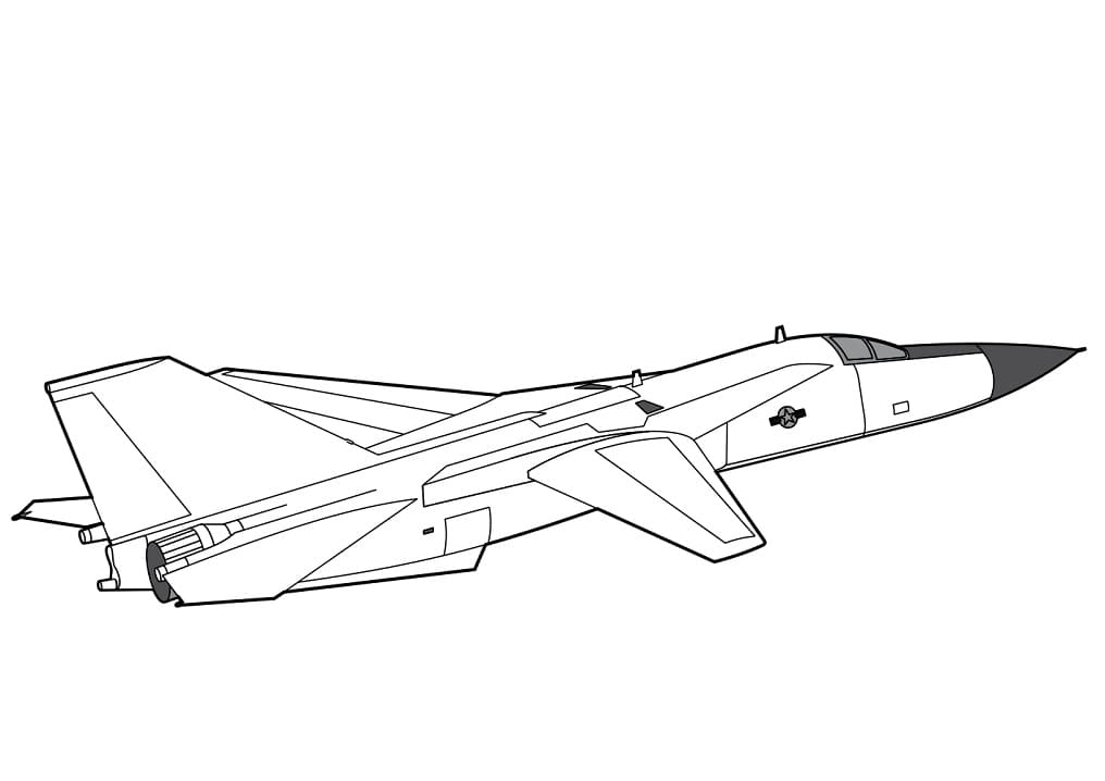 Målarbild F-111 Aardvark Stridsflygplan