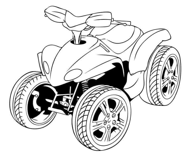 Målarbild Fyrhjuling 4
