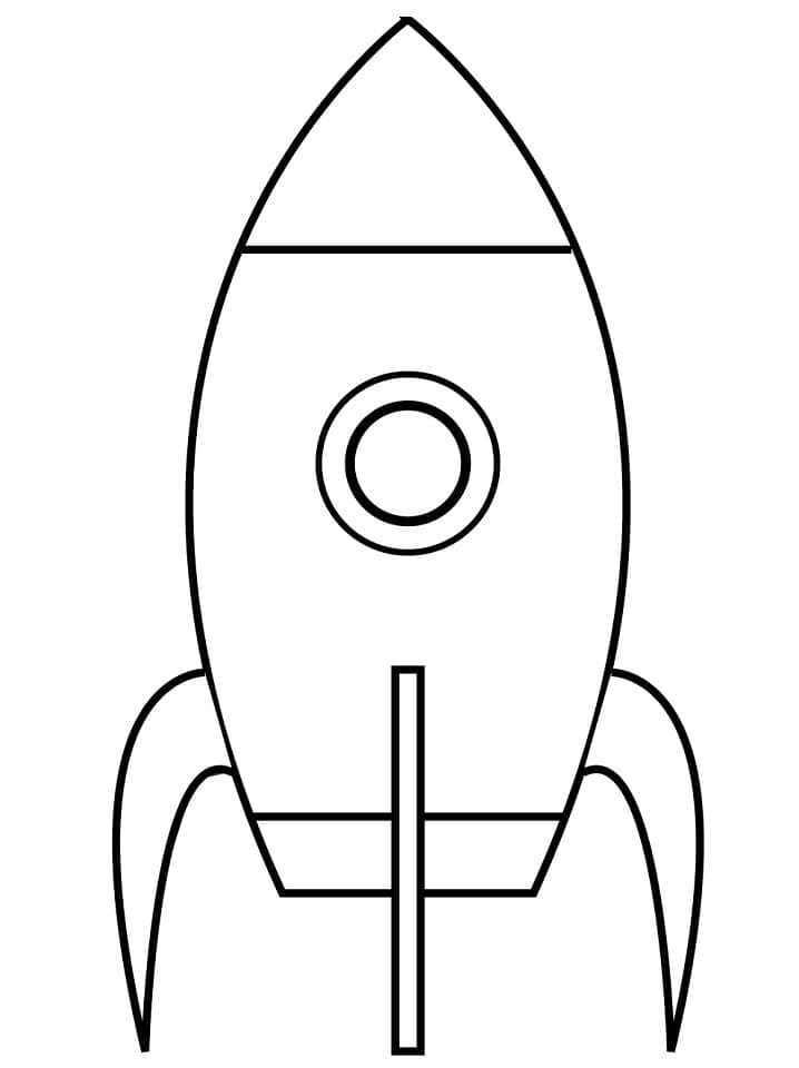 Målarbild Mycket Enkel Raket