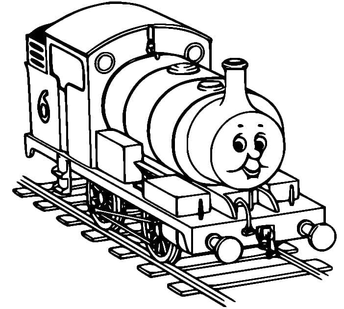 Målarbild Percy i Thomas och Vännerna