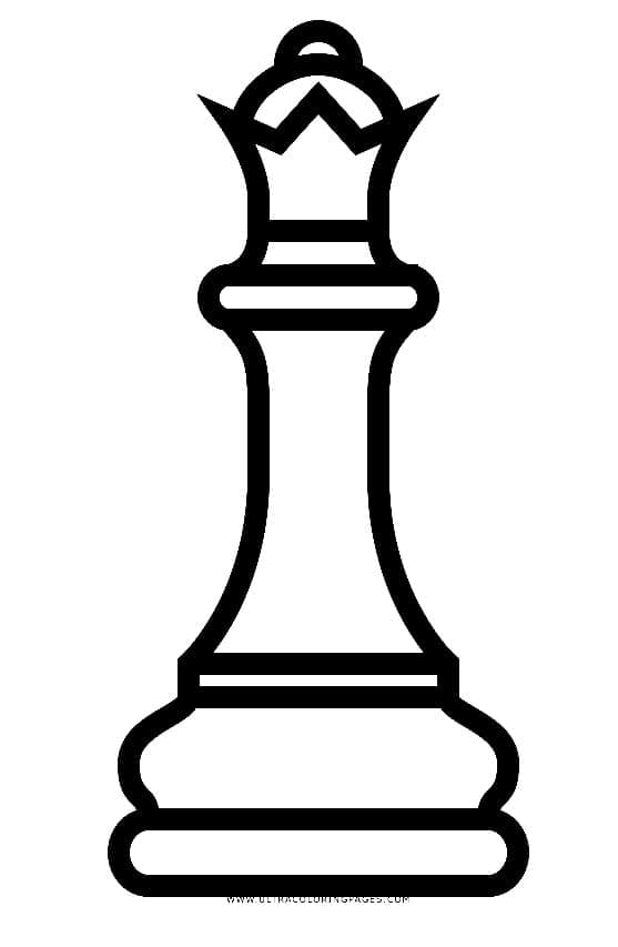 Målarbild Schackdrottning