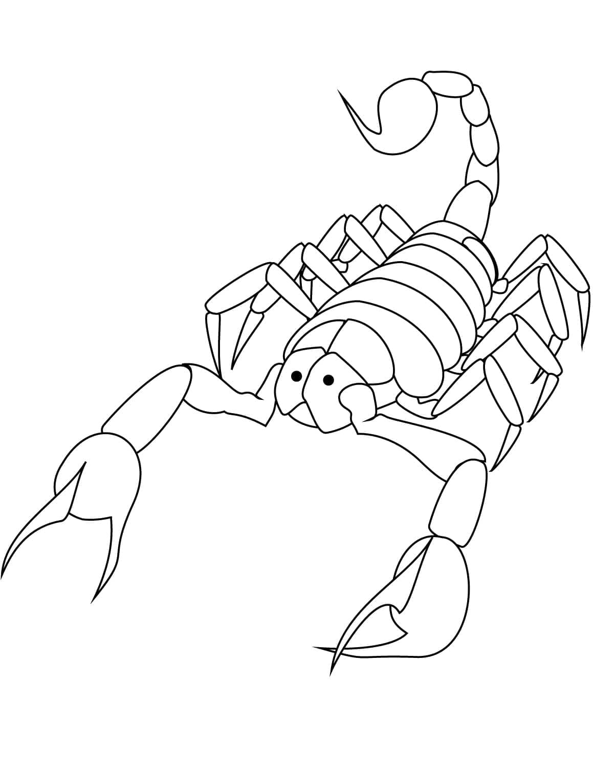 Målarbild Skorpion 1