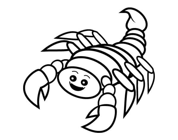 Målarbild Söt Skorpion