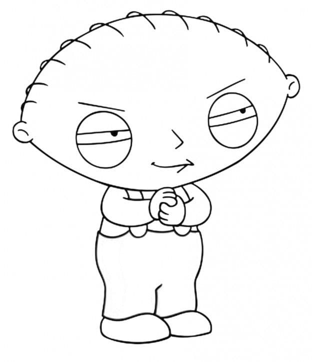 Målarbild Stewie från Family Guy