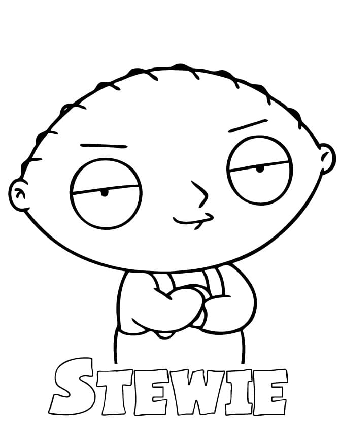 Målarbild Stewie Griffin Family Guy