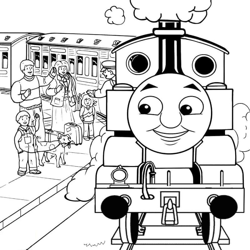 Målarbild Thomas och Vännerna 3