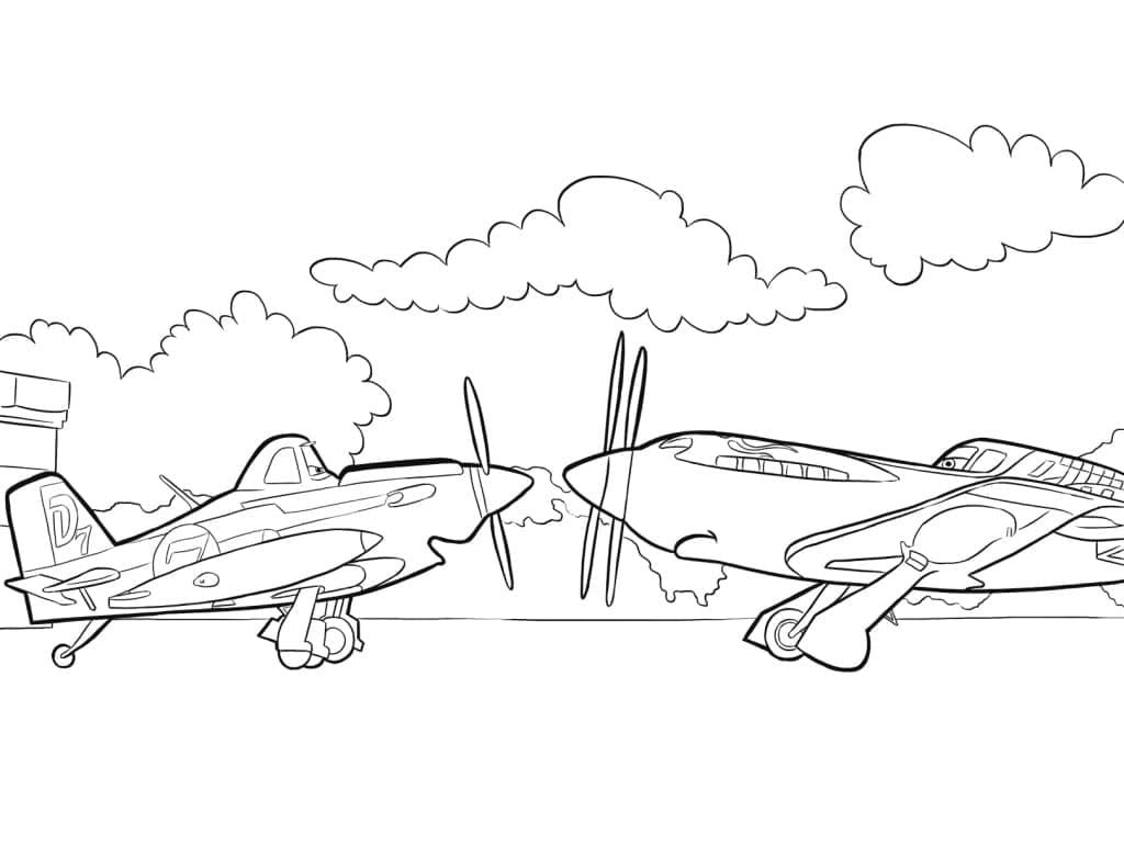 Målarbild Disney Flygplan 2