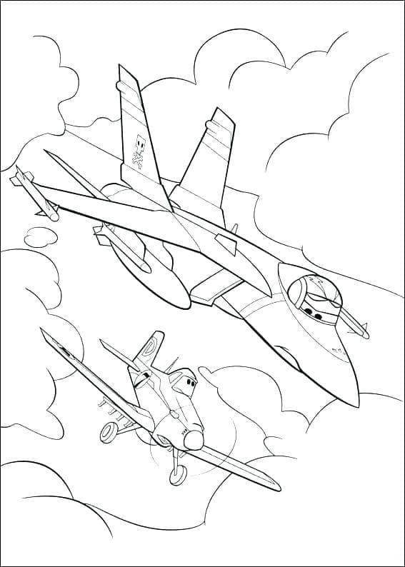 Målarbild Disney Flygplan 4