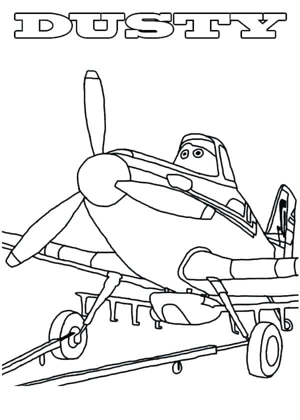 Målarbild Disney Flygplan Dusty Spridenfält