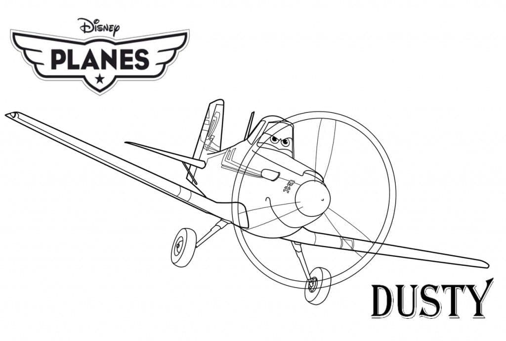 Målarbild Dusty Spridenfält från Disney Flygplan