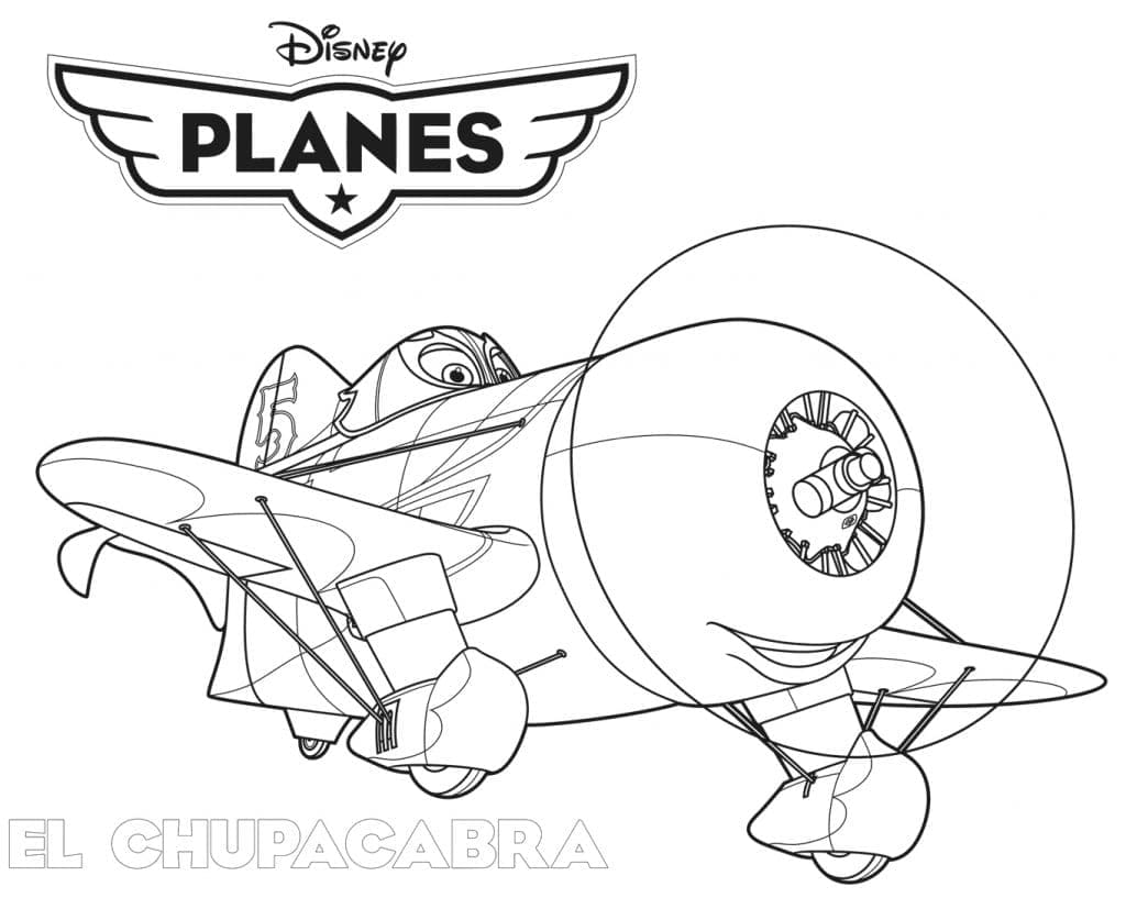 Målarbild El Chupacabra från Disney Flygplan