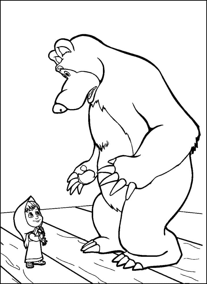 Målarbild Masha och Björnen 6