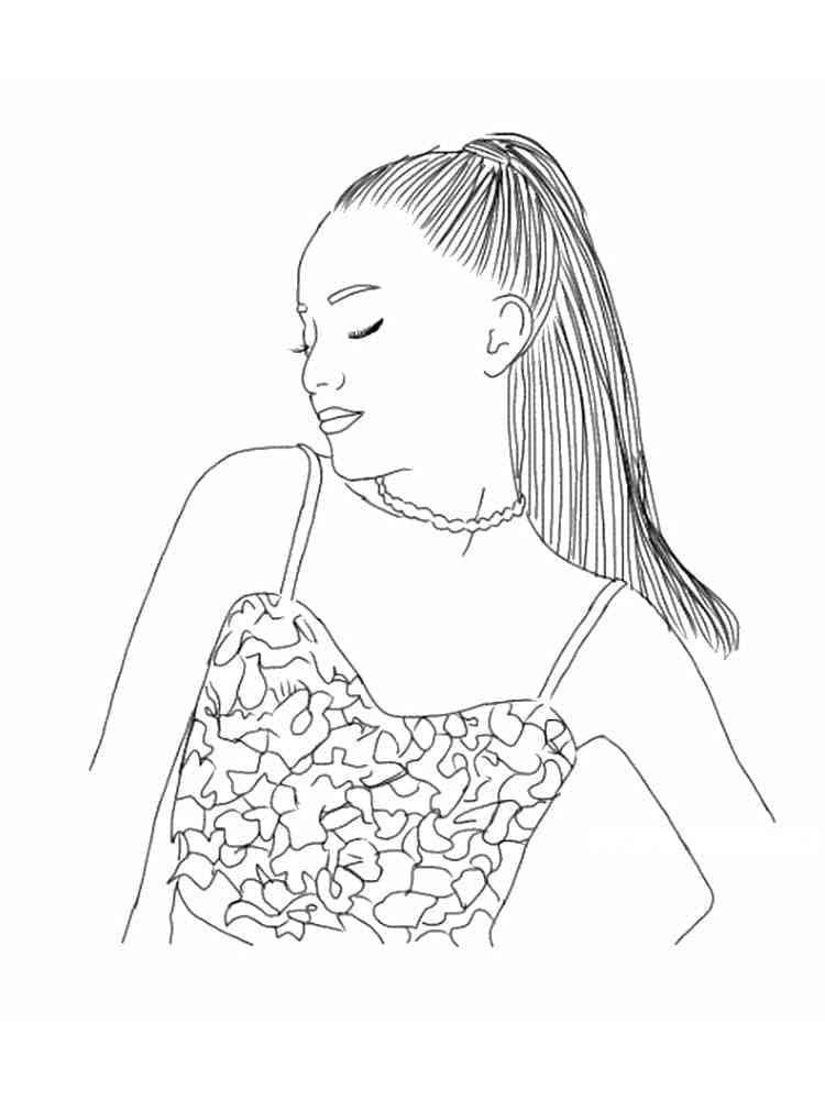 Målarbild Ariana Grande Amerikansk Sångare