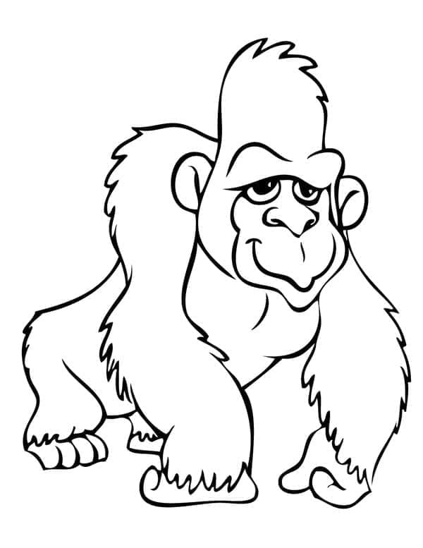 Målarbild Gorilla för Barn