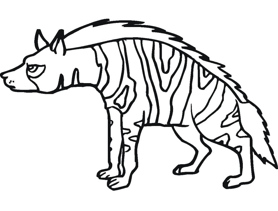 Målarbild Hyena 2