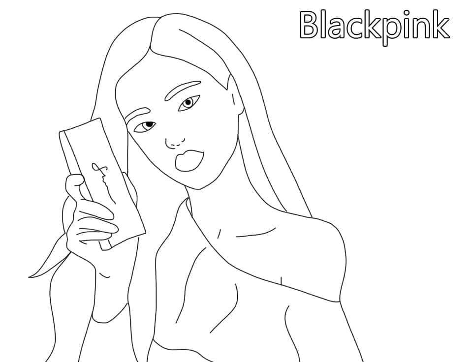 Målarbild Jennie från Blackpink