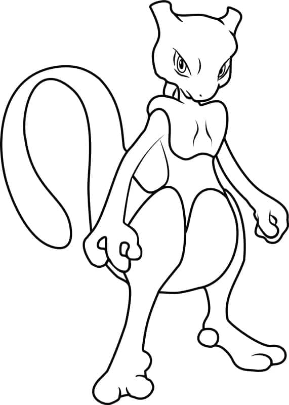 Målarbild Mewtwo 4