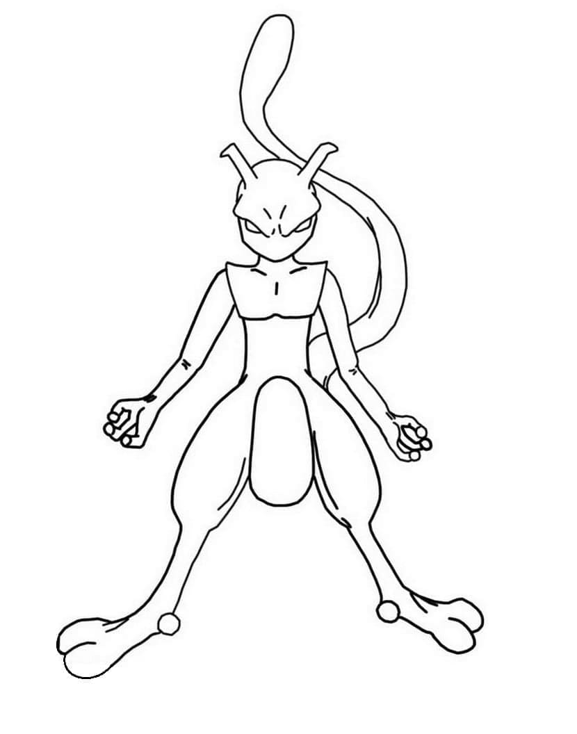 Målarbild Mewtwo 5