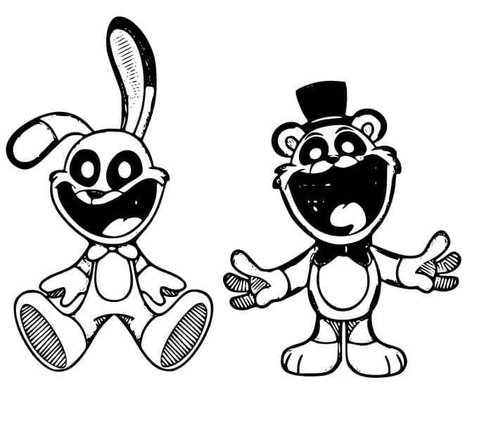 Målarbild Smiling Critters FNAF